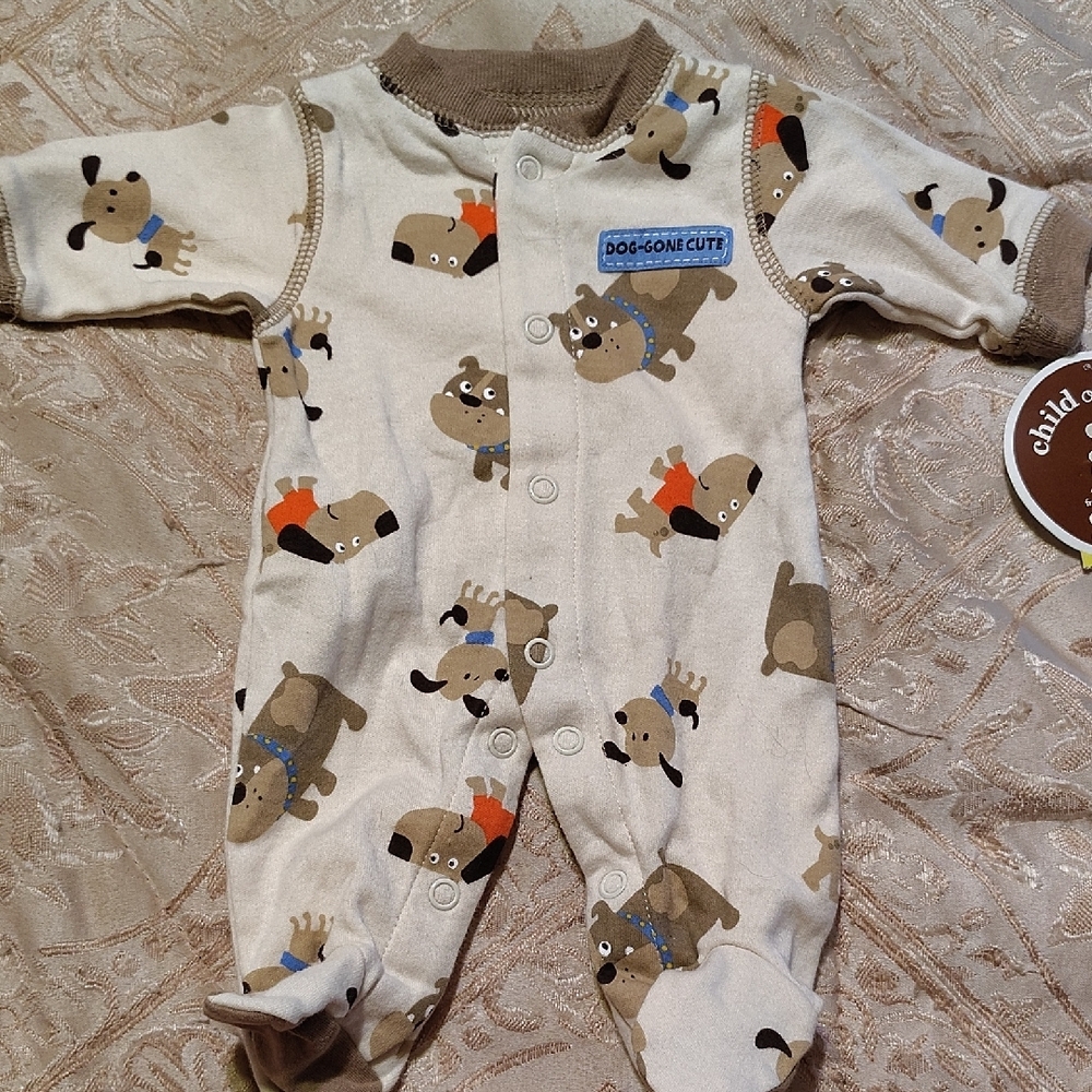 Kids One Piece - Cream and Brown